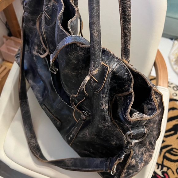 COPY - BED STU ROCKAWAY LEATHER BAG IN BLACK LUX - Picture 9 of 13